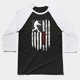 Baseball Player Lover American Flag Team Baseball T-Shirt